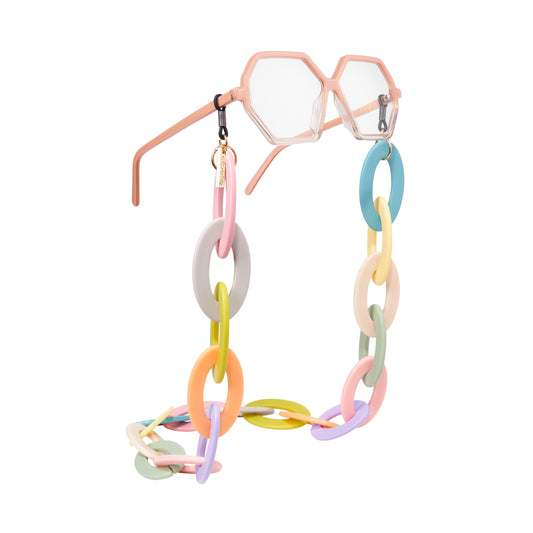 Oval Chain - Rainbow Pastel